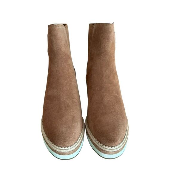 Kate Spade Addison Wedge Bootie in warm gingerbread suede size 8 NWB - Picture 5 of 10